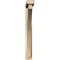 Ekena Millwork Thorton Block Rough Sawn Bracket w/ Offset Brace, Douglas Fir, 4"W x 26"D x 34"H BKT0402X26X34THR05RDF - alternate 4